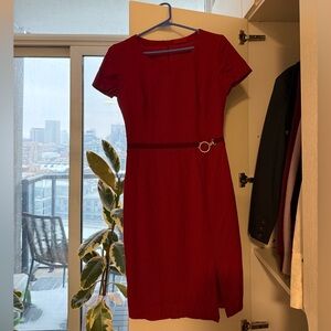 Hugo Boss Elegant Red Dress
